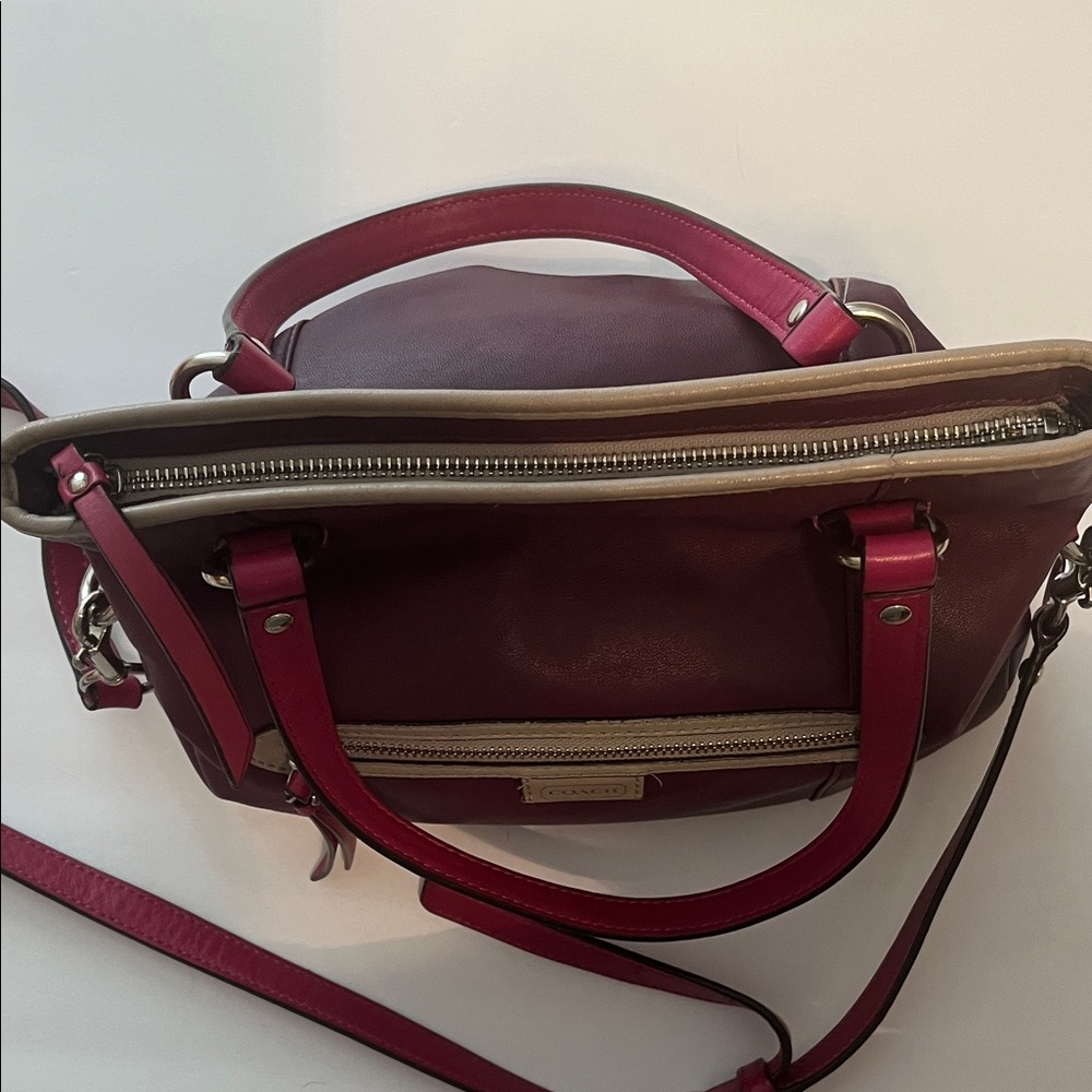 Coach Daisy Spectator Mia F23911 Crossbody Tote Bag in Purple & Pink Leather - Picture 12 of 15